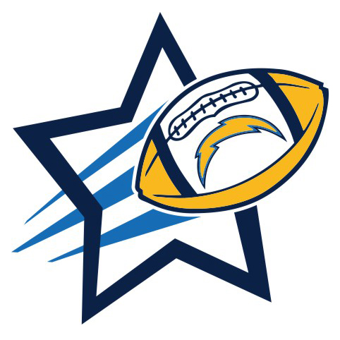 San Diego Chargers Football Goal Star logo vinyl decal